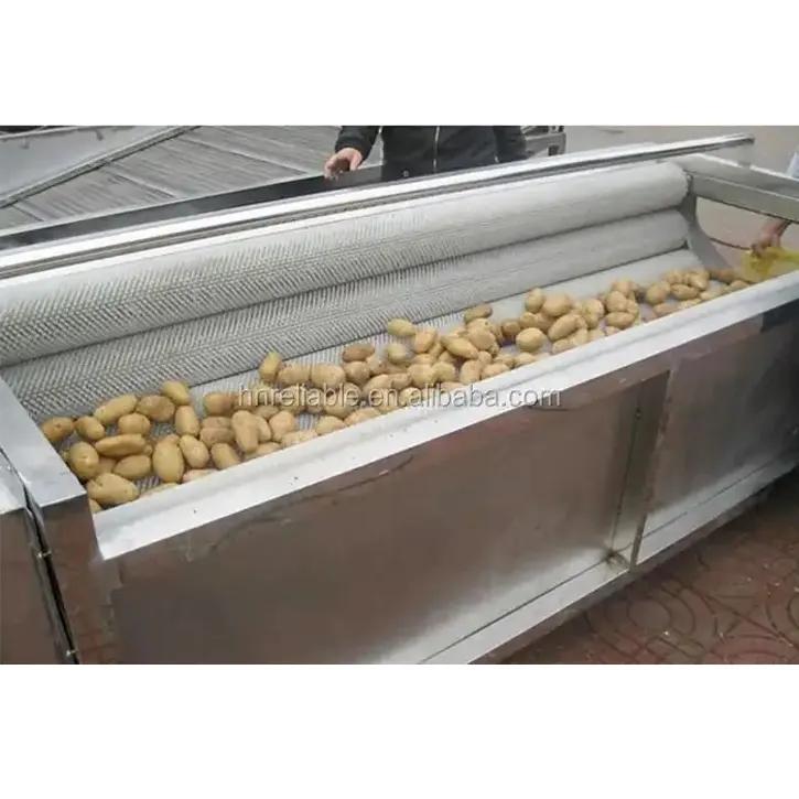 Machine à laver et à éplucher les pommes de terre de type brosse à légumes commerciale de haute qualité à bas prix