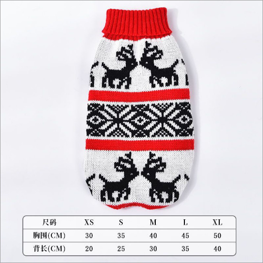 Christmas sweater in red and black