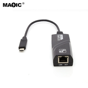 Toptan yüksek kalite 100Mbps 1000Mbps USB tip C dizüstü Tablet ve akıllı telefon için RJ45 Ethernet LAN ağı adaptörü - Product Image 1