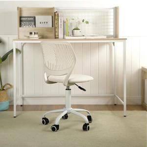 Luxury Classic Beige Home Office Chair Middle Back Style Swivel Rotating Design Mesh Chair for <strong>Computer</strong> Use - Product Image 1
