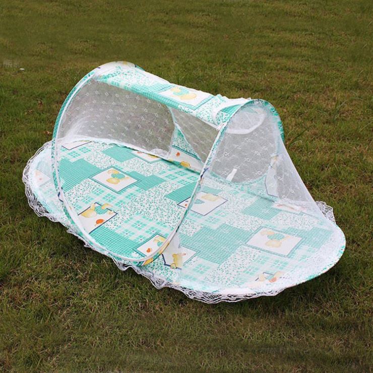 Zogifts Baby Mosquito <strong>Net</strong> for Pink Portable Folding Foldable Summer With Double Designer Bed Hammock Tent Crib Queen Size - Product Image 5