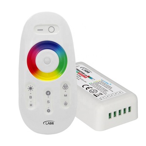 Controller led rgb a cambiamento di colore completo DC12V 24V 120LED/m ricevitore/dimmer RF a striscia LED RGB - Product Image 1
