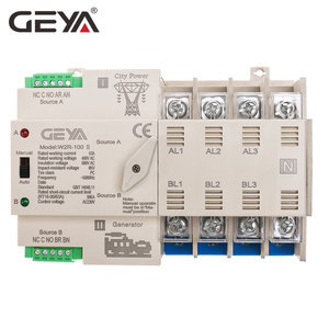 GEYA W2R-100 Din Rail Power Transfer <strong>Switch</strong> OEMS ATS <strong>Switch</strong> ATS 2P 3P 4P 100A AC 220V 4P 63A ATS PC Transfer <strong>Switch</strong> - Product Image 1