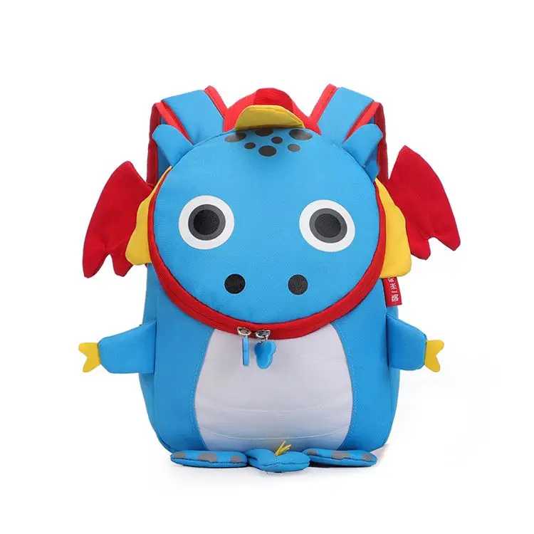 Zaino scuola borsa bambino all'ingrosso nuovo Design Cartoon 3D carino borsa per bambini Tas sekolah anak mini dinosaur Flying dragon Backpack