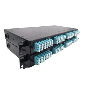 KEXINT Customizable MPO MTP Cassette 96 Cores for LC Quad Adapter Max Modular <strong>64</strong> <strong>Ports</strong> ODF Fiber Optic <strong>Patch</strong> <strong>Panel</strong> - Product Image 5