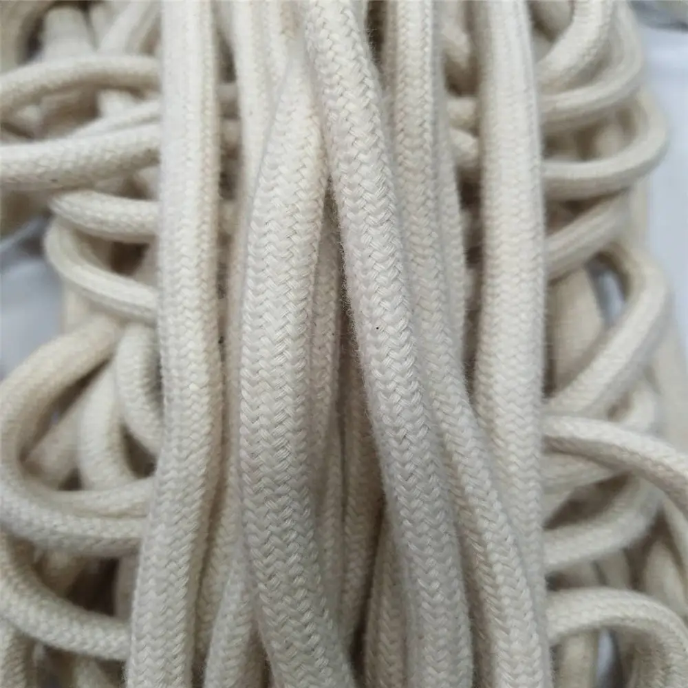 ขายส่งสีธรรมชาติสาน100% เชือกฝ้ายถัก5มิลลิเมตรผู้ผลิต Macrame บรรจุเชือก