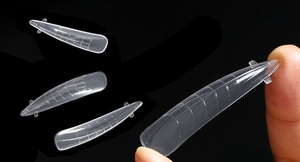 Logo Oem Stilettos Scuplted hızlı oluşturucu plastik tırnak çift formlar İpuçları tırnak akrilik jel uzatma çift formu tırnak İpuçları - Product Image 3