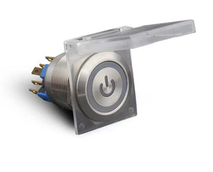 Protezione in plastica copertura trasparente antipolvere per interruttore a pulsante da 19mm pulsante in metallo - Product Image 1