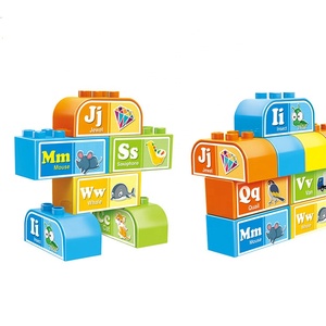 2025 New <strong>Block</strong> Toy Set Letter <strong>Pattern</strong> Children Educational Learning Bucket <strong>Building</strong> <strong>Blocks</strong> With Light and Music