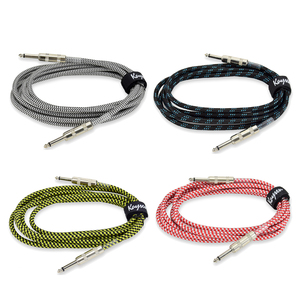 Cables de guitarra de cabeza de Metal recto de tejido de alta calidad diseño especial 3M 6M 10M piezas y accesorios de instrumentos de cuerda - Product Image 1