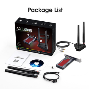 WiFi 6E AX210 FV-AXE3000 Tri banda 2.4G/5G/6GHz per BT 5.2 adattatore per scheda di rete PCIE Wireless 802/ax/AC windows 10 per PC - Product Image 6