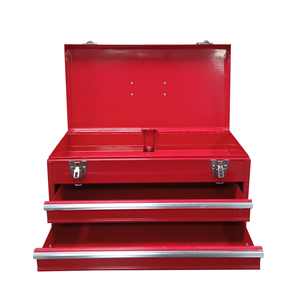 3个抽屉铁工具箱，带车库储物工具箱