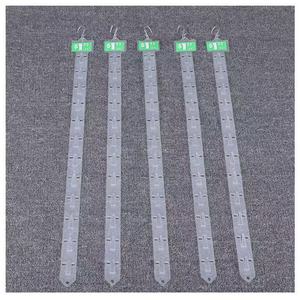 Hot bán siêu thị 12 trạm nhựa treo hàng hóa Strips với S Hooks cho bán lẻ hiển thị - Product Image 1