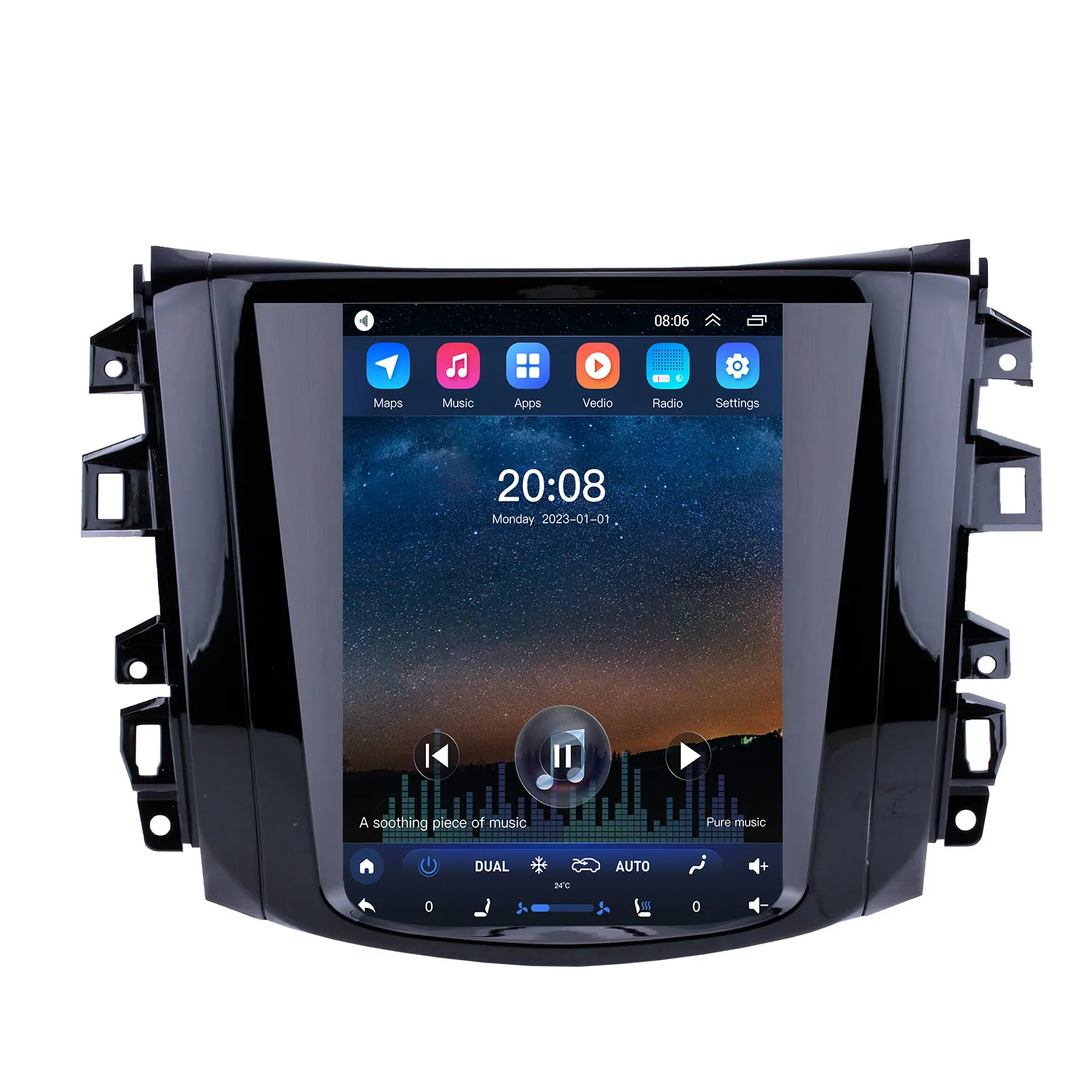 9.7 "Android 10.0 Auto Radio Voor 2018 Nissan Navara Terra Hd Touchscreen Navigatie Met Spiegel Link Muziek Wifi Carplay Gps