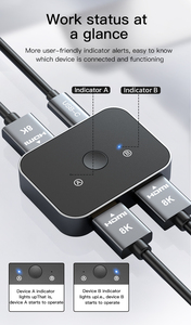 Interruptor HDMI bidireccional de alta resolución 8K 8k60hz Dynamix HDR para PS5 Switcher HDMI Splitter Adapter Converter - Product Image 4