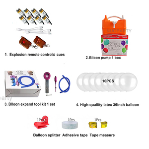Dayanıklı kauçuk ve plastikten yapılmış parti süslemeleri için uzaktan kumanda patlayan balon Popper kiti - Product Image 2