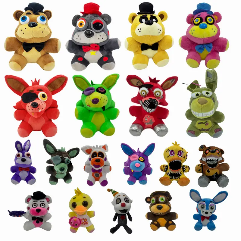 Foxi peluche Fnaf Five Nights at Freddy S Nightmare Freddy Bonnie peluche peluche coniglio orso anatra Cartoon Anime Dolls