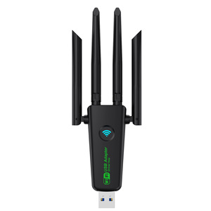 Doppia frequenza Gigabit 5G scheda di rete Wireless 1300Mbps USB WiFi ricevitore senza conducente per Computer portatile - Product Image 1