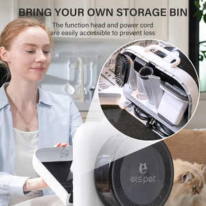 Profesyonel elektrikli köpek düzeltici saç elektrikli süpürge otomatik Pet tımar kiti çift bireysel patlama boruları ile - Product Image 6