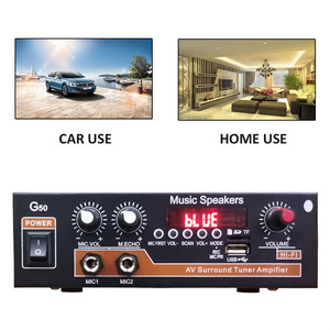 G50 Sound Amplifier BT Digital Audio <strong>Amplify</strong> 2.0 Channel Supports USB TF MIC RCA FM Radio Import AC 110V / 220V - Product Image 3