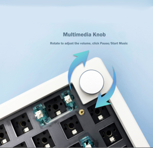 Junta GMK67 Kit de teclado mecánico inalámbrico intercambiable en caliente RGB Usb USB tipo C Kit de teclado mecánico de tamaño completo - Product Image 3