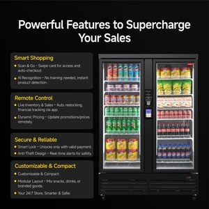 Haha bán hàng tự động thông minh siêu ai-powered lấy đi Máy bán hàng tự động công suất hệ thống tự phục vụ ai Máy bán hàng tự động. - Product Image 5