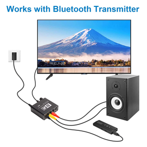 Convertidor de audio digital a analógico SY Decodificador de amplificador de auriculares con Toslink Coaxial con control de volumen - Product Image 5