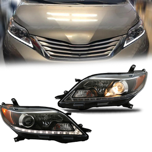 ไฟหน้ารถอัปเกรดสำหรับ Toyota Sienna ไฟหน้า2011-2019 LED DRL ไฟเลี้ยวเคลื่อนที่อุปกรณ์ประกอบ - Product Image 1