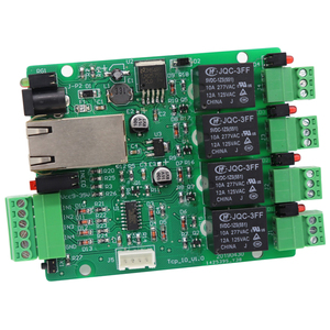 Placa de control remoto LAN Ethernet RJ45 TCP/IP WEB con 4 canales relé UDP controlador de red módulo IO