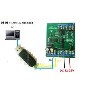 DC 12V 8CH Analog Digital <strong>Input</strong> Output <strong>Devices</strong> 0-5V 0-10V 4-20MA DAC ADC RS485 Modbus RTU Board (Only PCB Board)