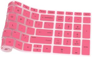 2019 yeni stil toz geçirmez ve su geçirmez klavye koruyucusu HP, özel pembe gökkuşağı baskı klavye kapağı - Product Image 5