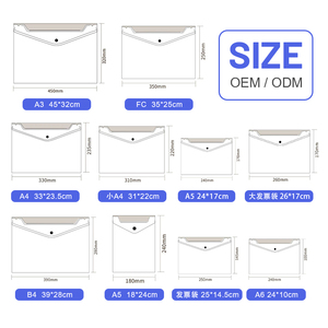 ASP tùy chỉnh tài liệu Organizer thư nhựa phong bì tập tin thư mục với túi rõ ràng nộp hồ sơ thư mục cho văn phòng trường học - Product Image 2