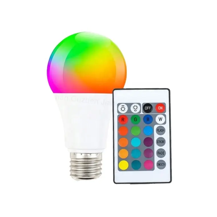 Lampadina colorata RGB Chroma E27 B22 prezzo diretto di fabbrica produttore di telecomando lampadina a led lampada a risparmio energetico di alta qualità