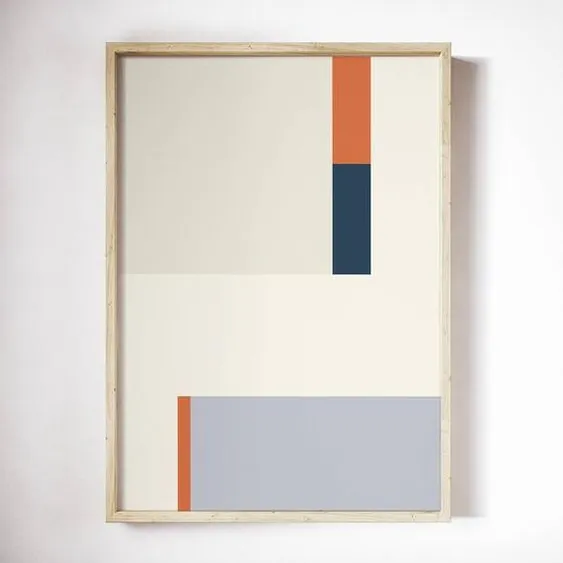 Sim quadro abstrato e simples desenhos figuras geométricas óleo em tela pintura de escritório