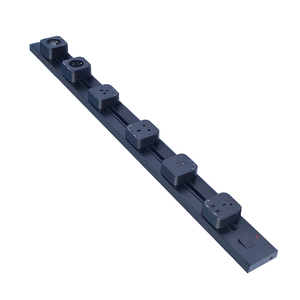Pista de alimentación de pared de aluminio, sistema de instalación empotrada/abierta, toma de corriente para uso en oficina y cocina, novedad - Product Image 1