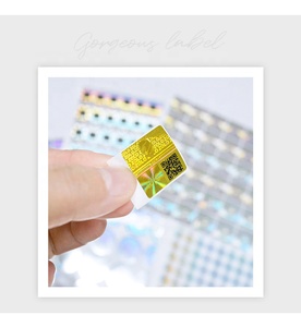 Silver Gold <strong>Color</strong> 2D 3D Custom QR <strong>Code</strong> Hologram Label Printing Hologram Sticker Printer - Product Image 1