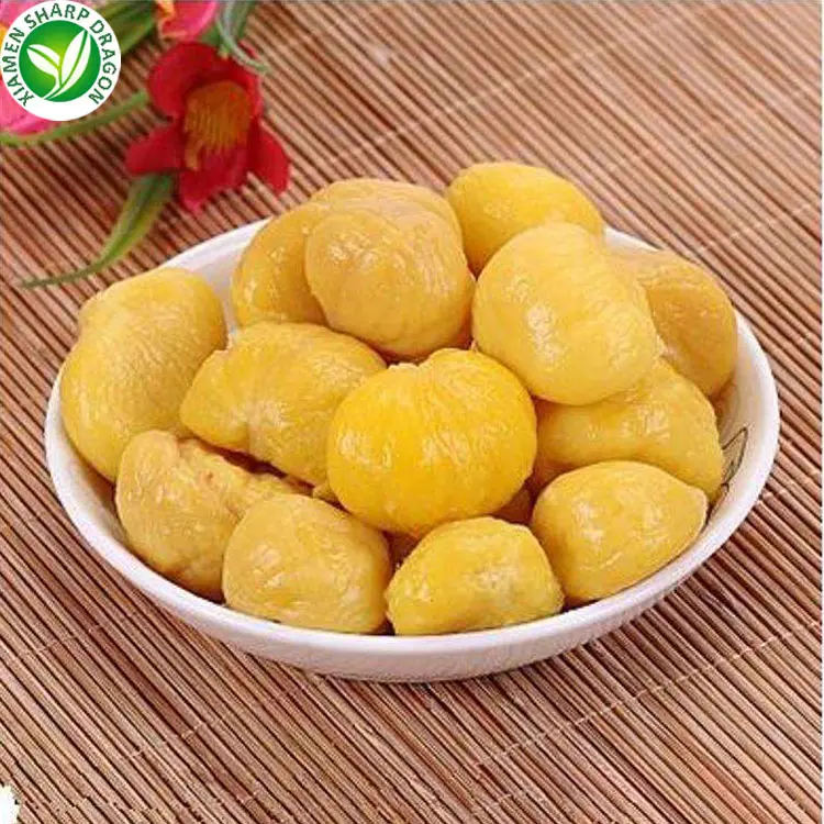 Ready to Eat Pre Peeled Cooked Frozen Whole Chinese Organic Chestnuts Castanea Mollissima Nut IQF Asian China Ready Prepared
