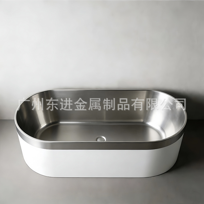 Compatible con enfriador de bañera de doble espesor blanco ovalado en L