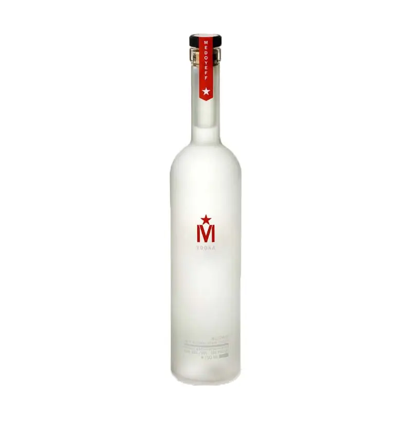 Commercio all'ingrosso 750ml/25oz vetro Smerigliato Russia bottiglia di vodka