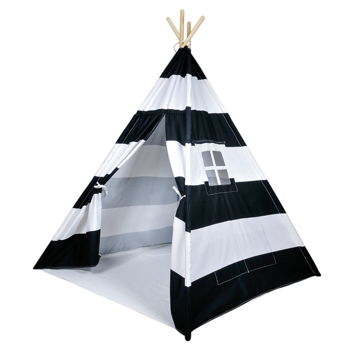 Tente tipi noir et blanc