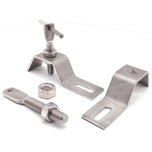 Sistema di fissaggio del rivestimento in pietra con supporto per parete in acciaio inossidabile con angolo di marmo in metallo staffa L / Z - Product Image 6