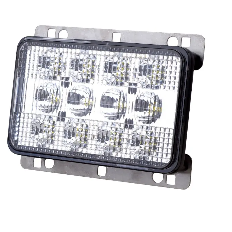 Lampe frontale de travail LED, 60w, 4800lm, pour tracteur, à faisceau haut ou bas, éclairage agricole et lourd