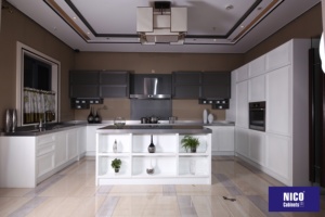 NICOCABINET 定制经典振动器风格白色枫木厨柜模块化厨房单位 - Product Image 2