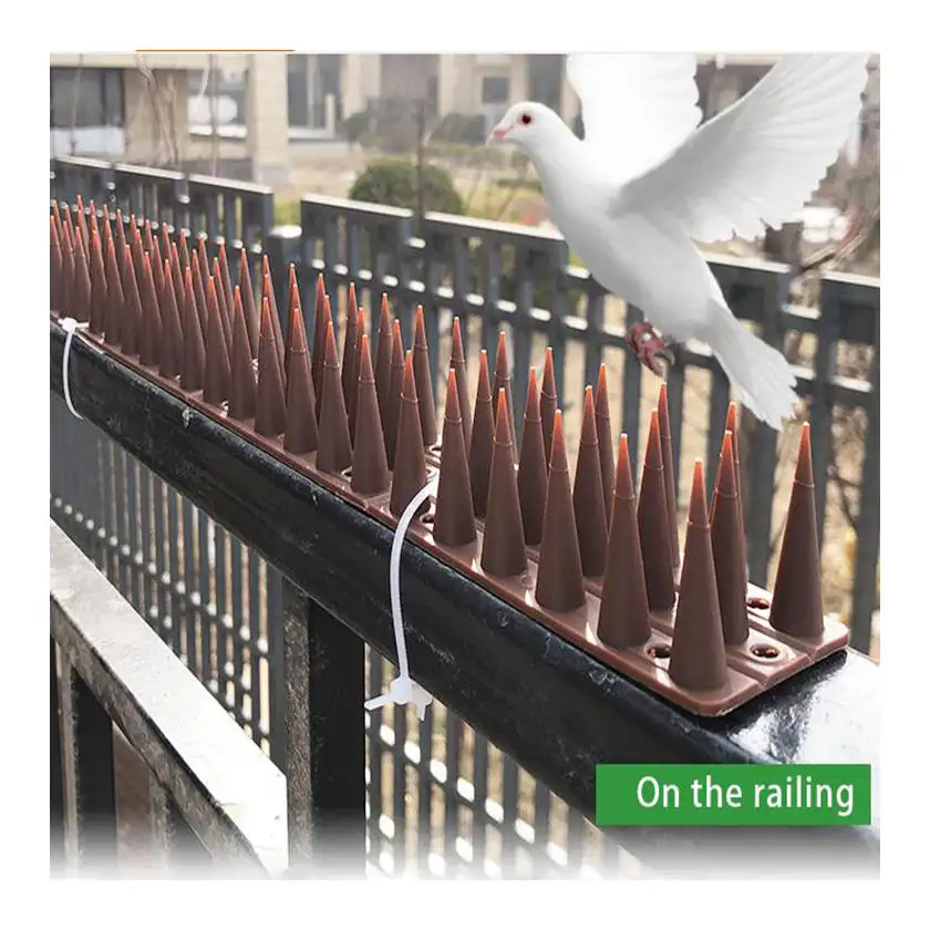 المسامير البلاستيكية المضادة للطيور في الهواء الطلق المسامير الآفات المدافع الشريط للحفاظ على الحمام ، السنجاب ، نقار الخشب ، الطيور