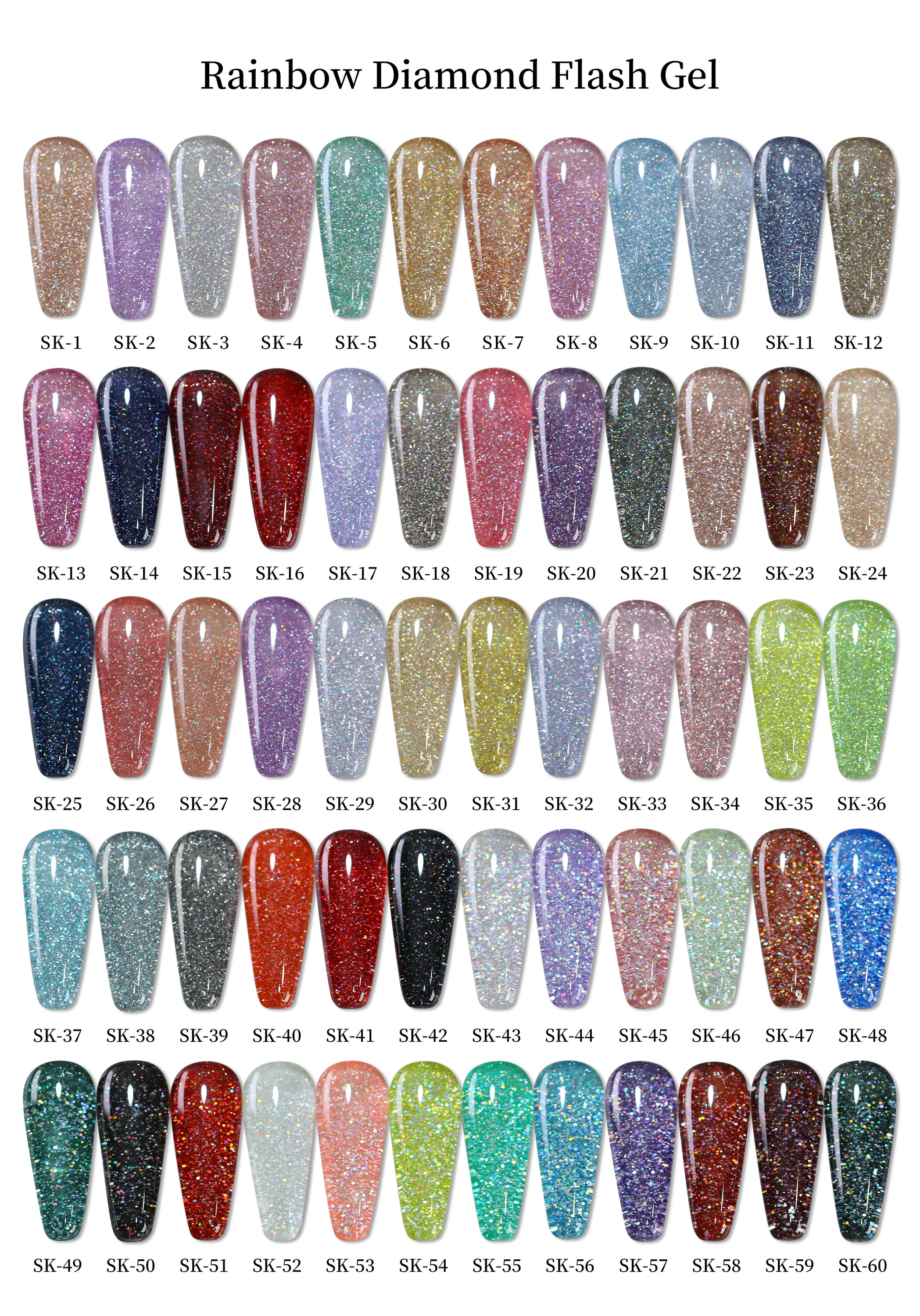 Rainbow Diamond flash gel