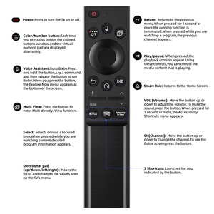 BN59-01357A交換用音声リモコンSamsung QLEDシリーズスマートテレビに対応