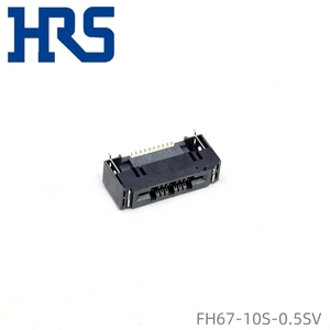 ตัวเชื่อมต่อ FFC HRS ด้านล่าง FH67-10S-0.5SV 10ขา0.5มม. ส่วนหัวตัวเมียสีดำ - Product Image 3