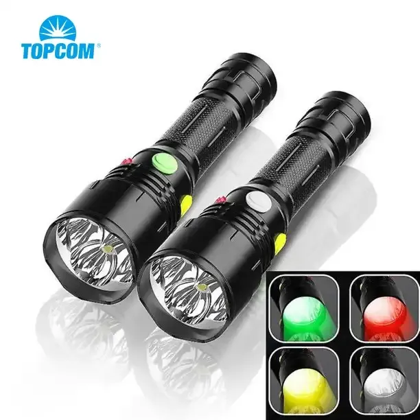 TOPCOM Railway Quatro Cores Vermelho/verde/branco/amarelo Luz Sinal Luz Lanterna