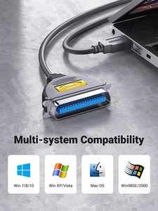 อะแดปเตอร์สายเคเบิลเครื่องพิมพ์จากส่วนกลางเข้ากับ USB เพื่อ IEEE1284 CN36 ugrean - Product Image 3