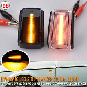 ไฟเลี้ยว LED แบบไดนามิก2ชิ้นสำหรับ Volvo V40 S40 V70 850 240 C70 940 S70 S90 960 9178885 OEM 9190169 - Product Image 6
